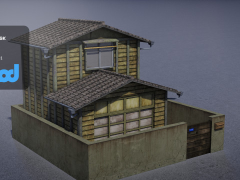 Japanese Style House 0024 3D Model