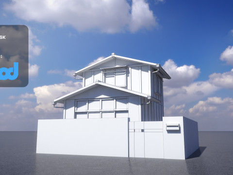 Japanese Style House 0024 3D Model