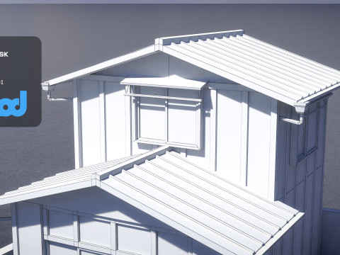 Japanese Style House 0024 3D Model