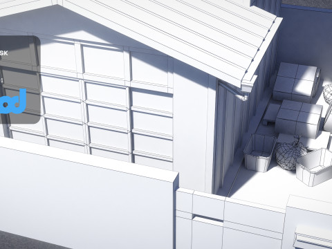 Japanese Style House 0024 3D Model