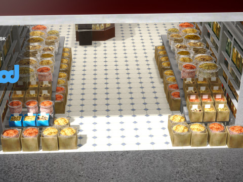 Traditional Chinese Medicine Store Model 3D