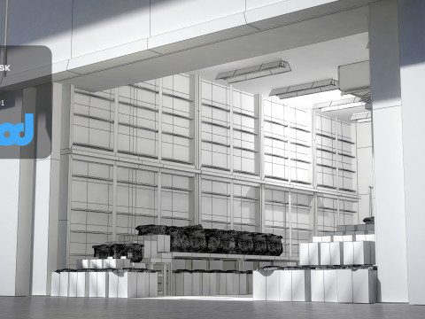 Traditional Chinese Medicine Store Model 3D