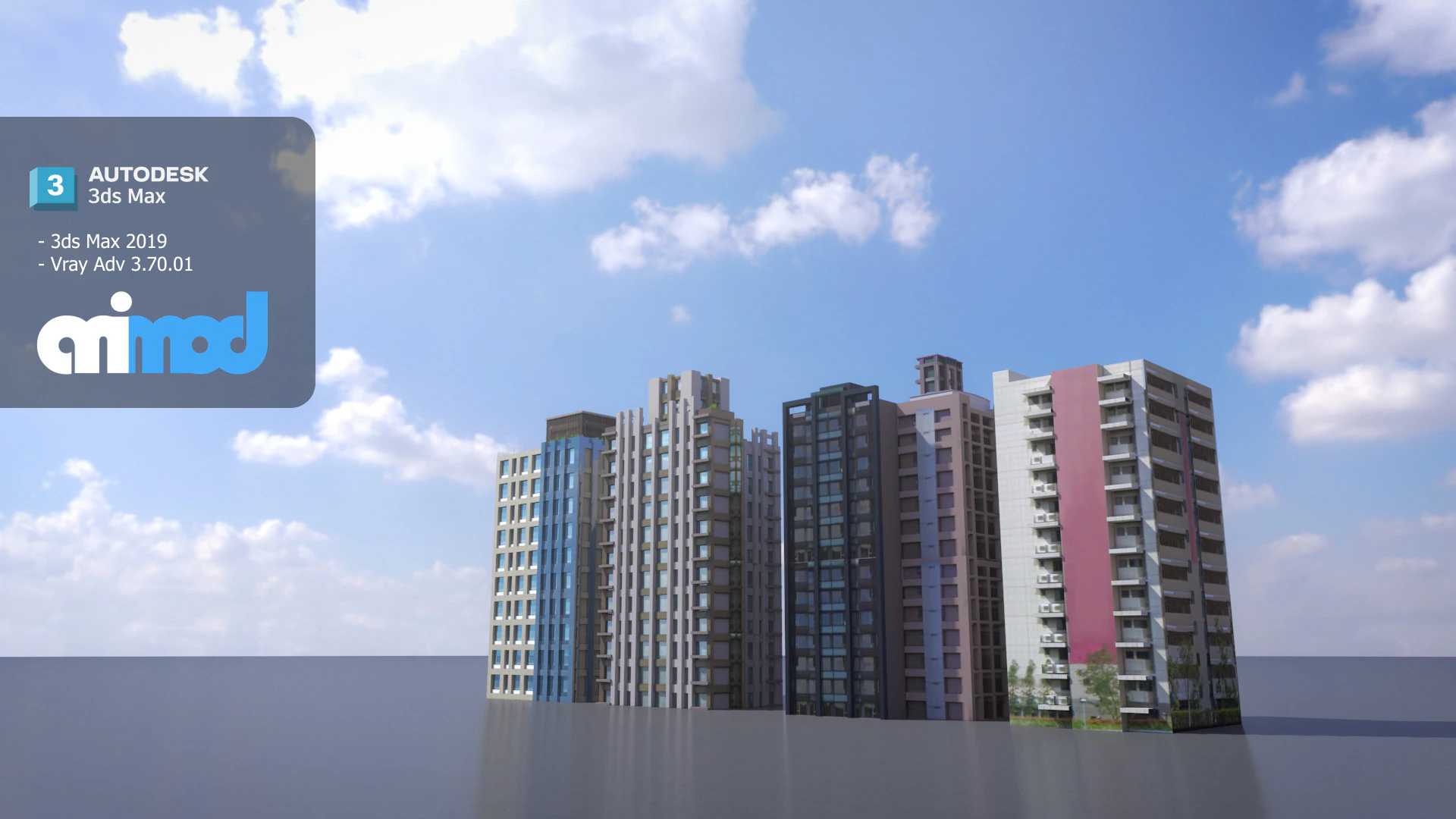 TW Buildings 001 3D Model .c4d .max .obj .3ds .fbx .stl .blend