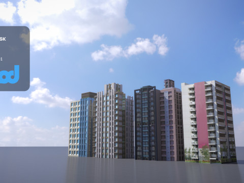 TW Buildings 001 3Dモデル