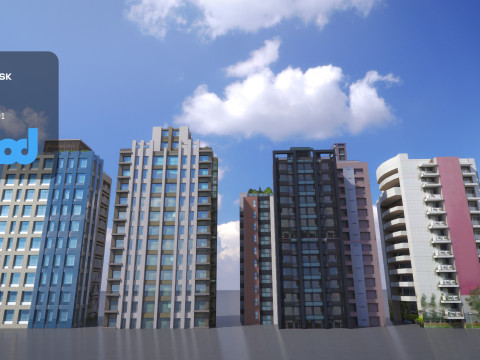 TW Buildings 001 3D Model