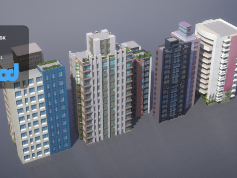 TW Buildings 001 3D Model