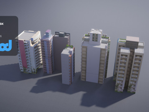TW Buildings 001 3D Model
