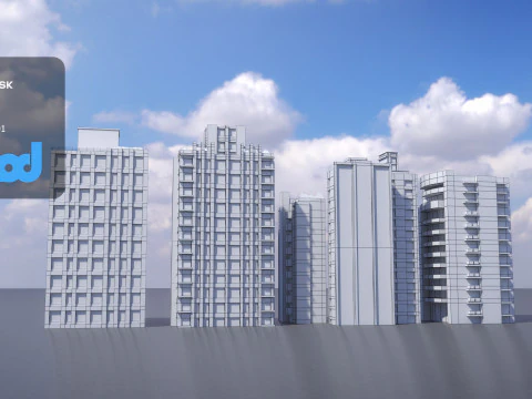TW Buildings 001 3D Model