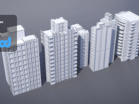 TW Buildings 001 3D Model