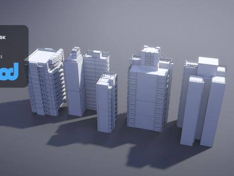 TW Buildings 001 3D Model