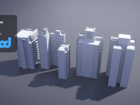 TW Buildings 001 3D Model