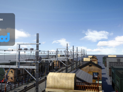 Japan Railway 3D Модель
