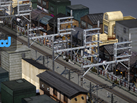 Japan Railway 3Dモデル