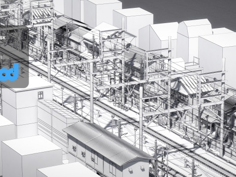 Japan Railway 3Dモデル