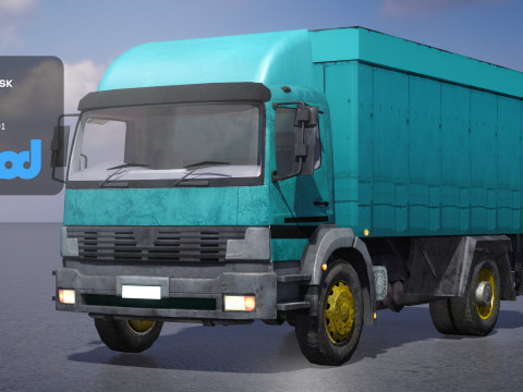 HK Garbage Truck 002 3Dモデル