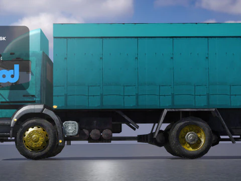 HK Garbage Truck 002 3D Model