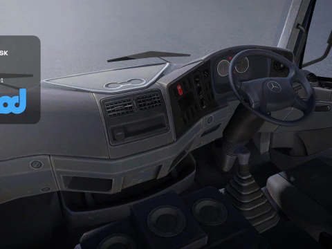 HK Garbage Truck 002 3D Model