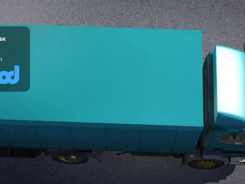 HK Garbage Truck 002 3D Model