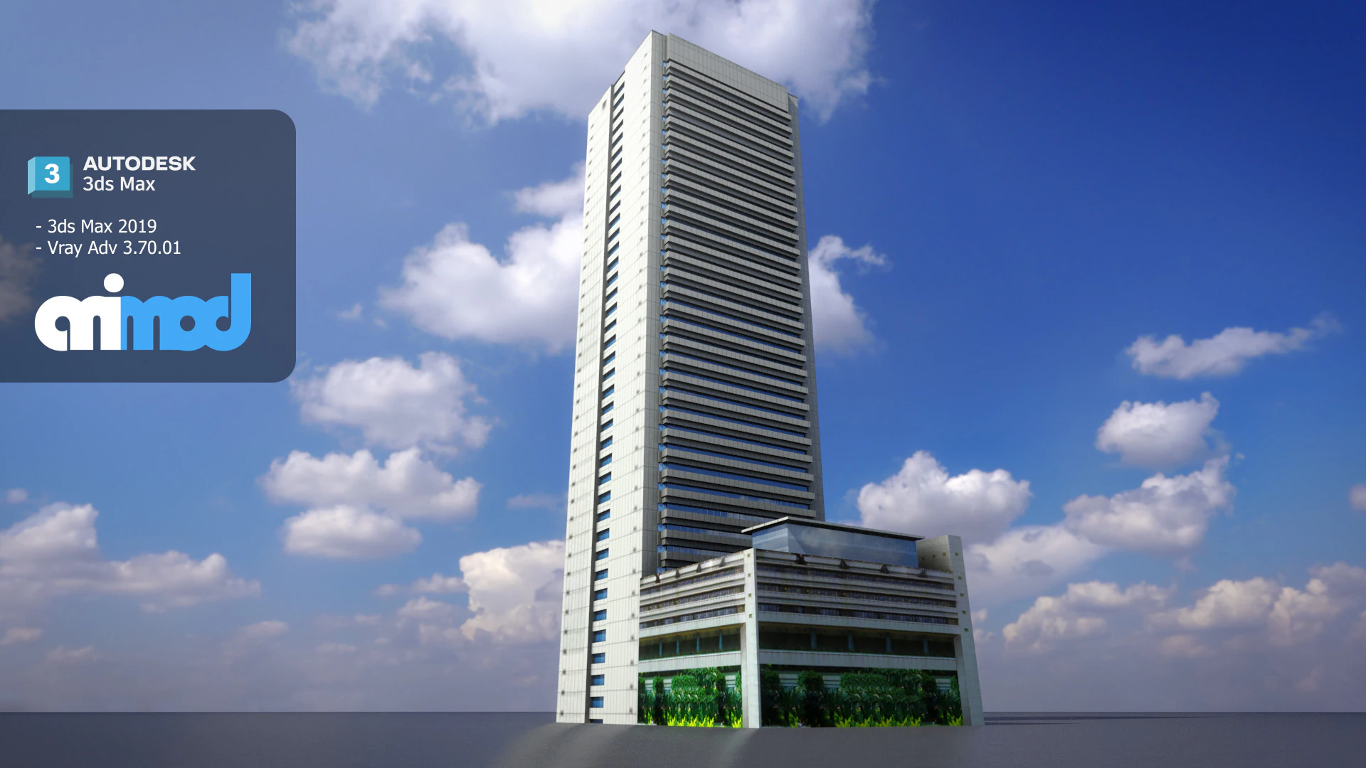 HK Building 0003 3D Model .c4d .max .obj .3ds .fbx .stl .blend 