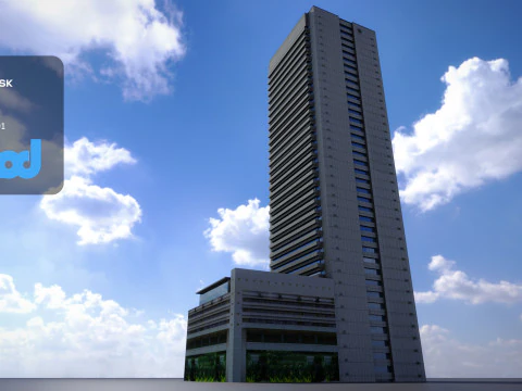 HK Building 0003 3D Model