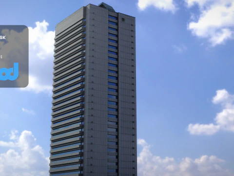 HK Building 0003 3D Model