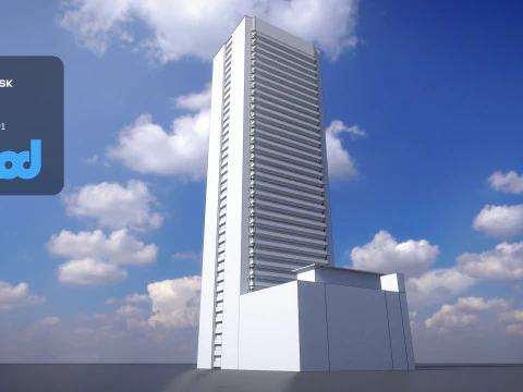 HK Building 0003 3D Model