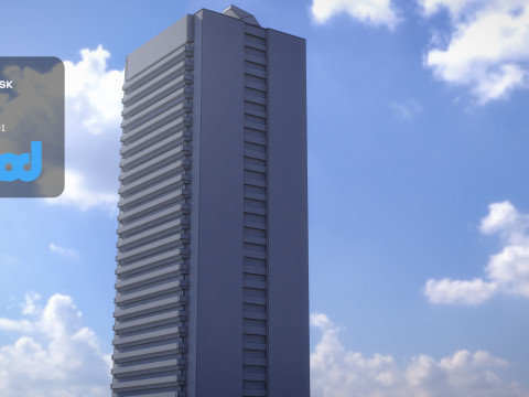 HK Building 0003 3D 모델