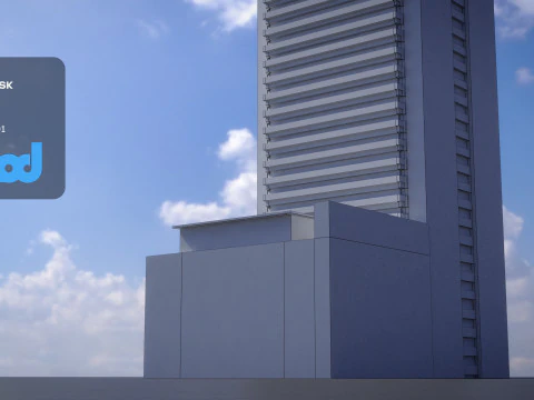 HK Building 0003 3D Model