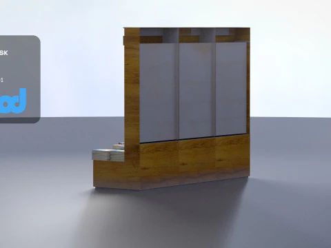 Book Shelf 0001 3D Model