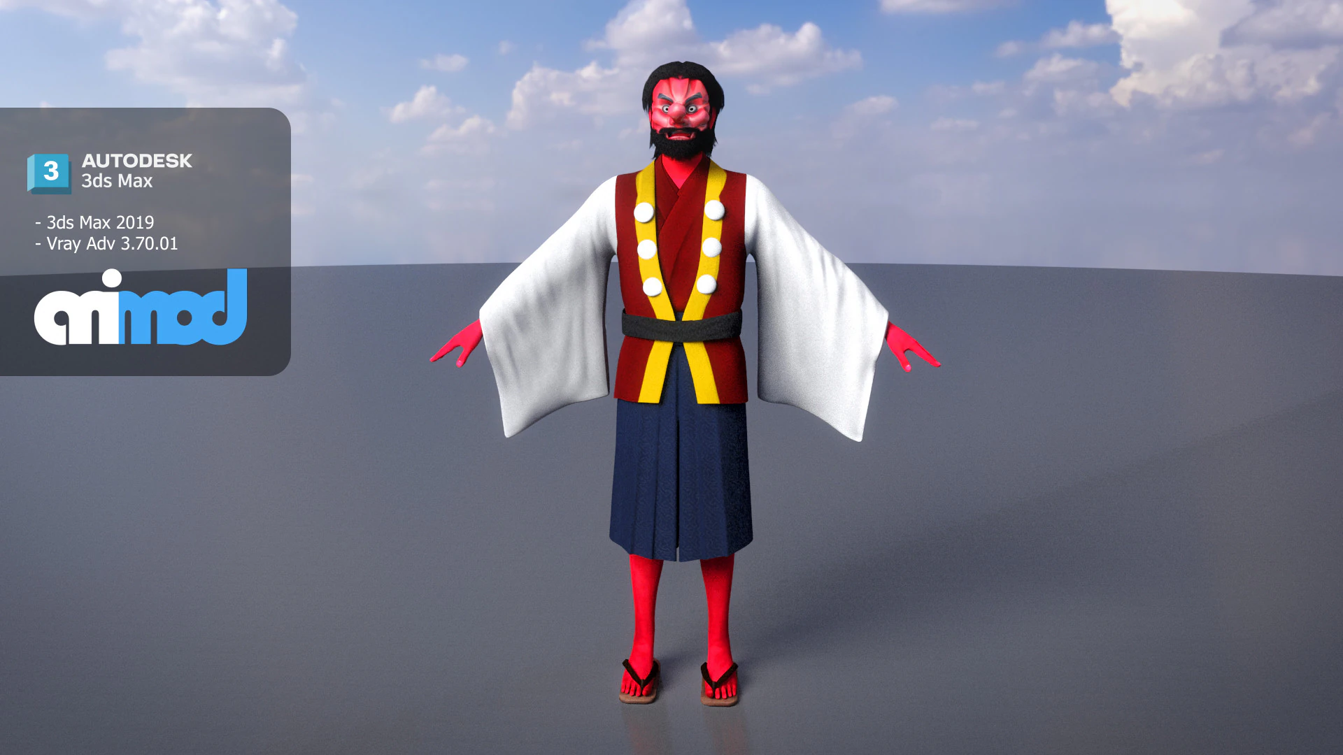 Tengu 3D Model .c4d .max .obj .3ds .fbx .stl .blend