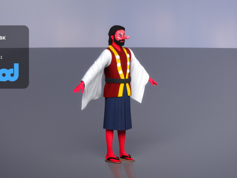 Tengu 3D-Modell