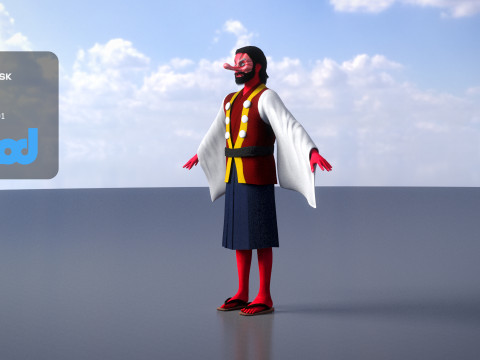 Tengu 3D-Modell