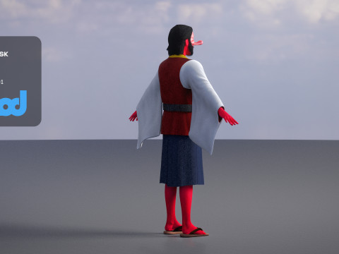 Tengu 3D-Modell