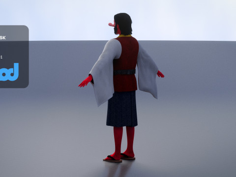 Tengu 3D-Modell