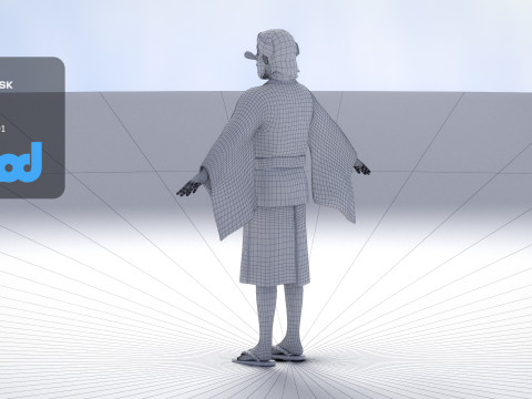 Tengu 3D-Modell