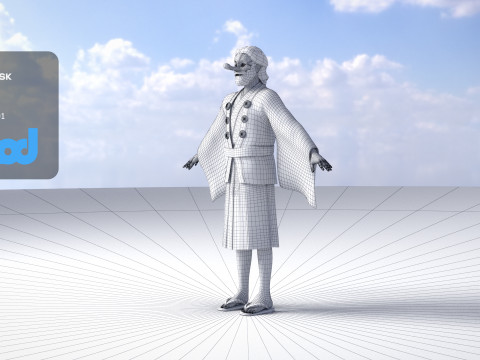 Tengu 3D-Modell
