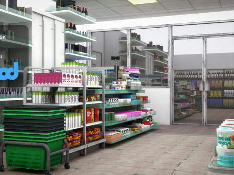 Grocery Store 3D Model