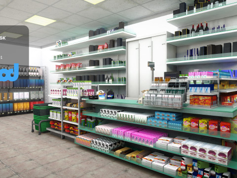 Grocery Store 3D Model