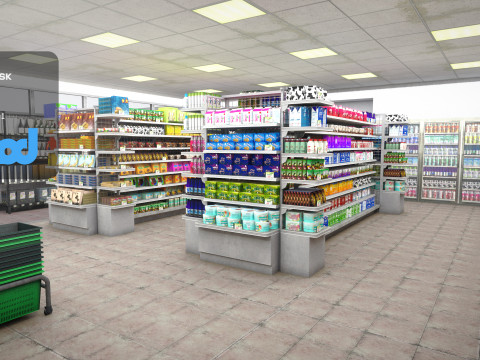 Grocery Store 3D Model