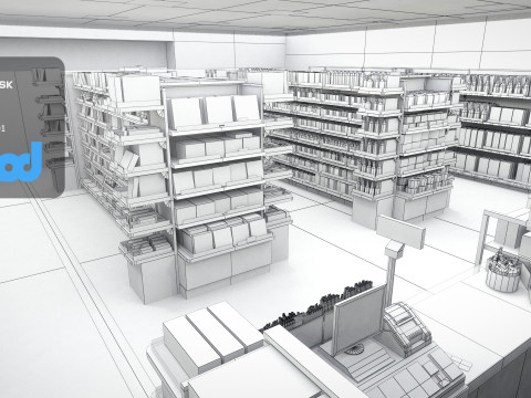 Grocery Store 3D Model