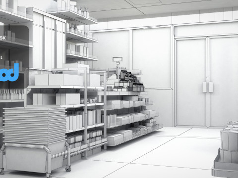 Grocery Store 3D Model
