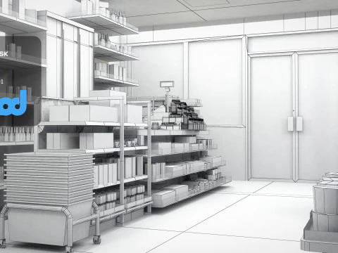 Grocery Store 3D Model