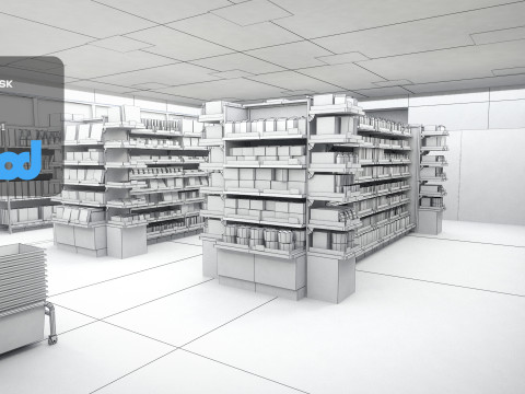 Grocery Store 3D Model