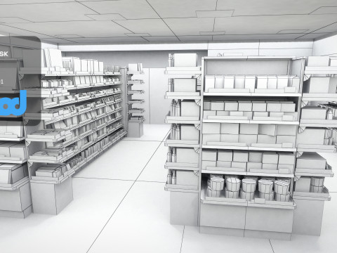 Grocery Store 3D Model