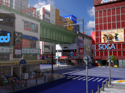 Akihabara Street 3D Model