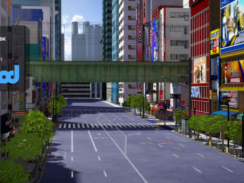 Akihabara Street 3D Model
