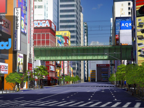Akihabara Street 3D Model