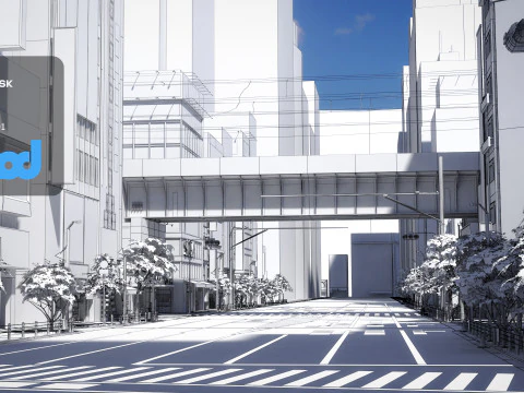 Akihabara Street 3D Model