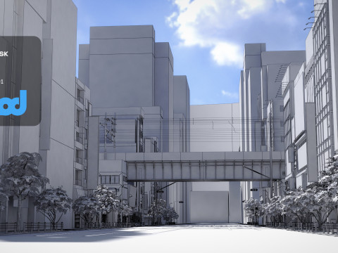 Akihabara Street 3D Model