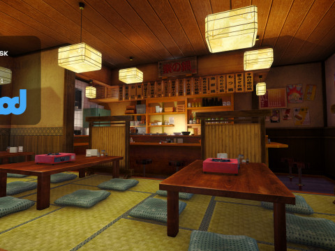 Japanese Hot Pot Restaurant 3Dモデル